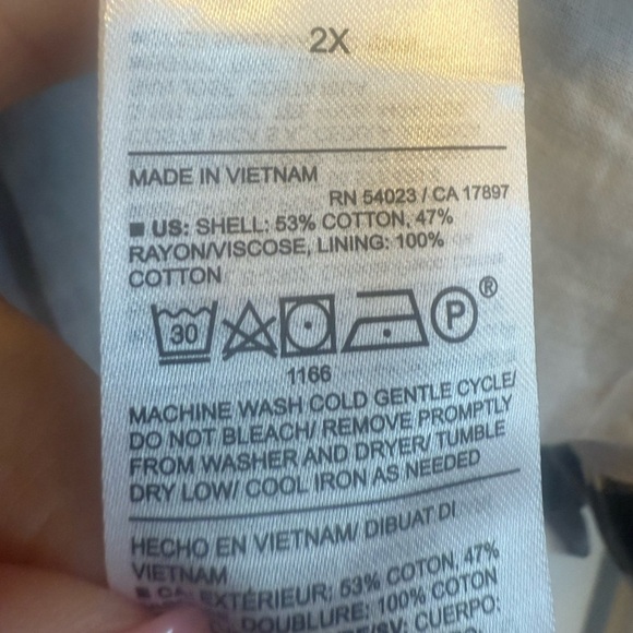 Old Navy babydoll gingham sleeveless top NWT plus size 2X square neck farmhouse - Picture 6 of 8